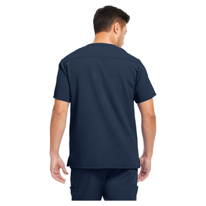 White Cross V-Tess Men's 3-Pocket V-Neck Scrub Top