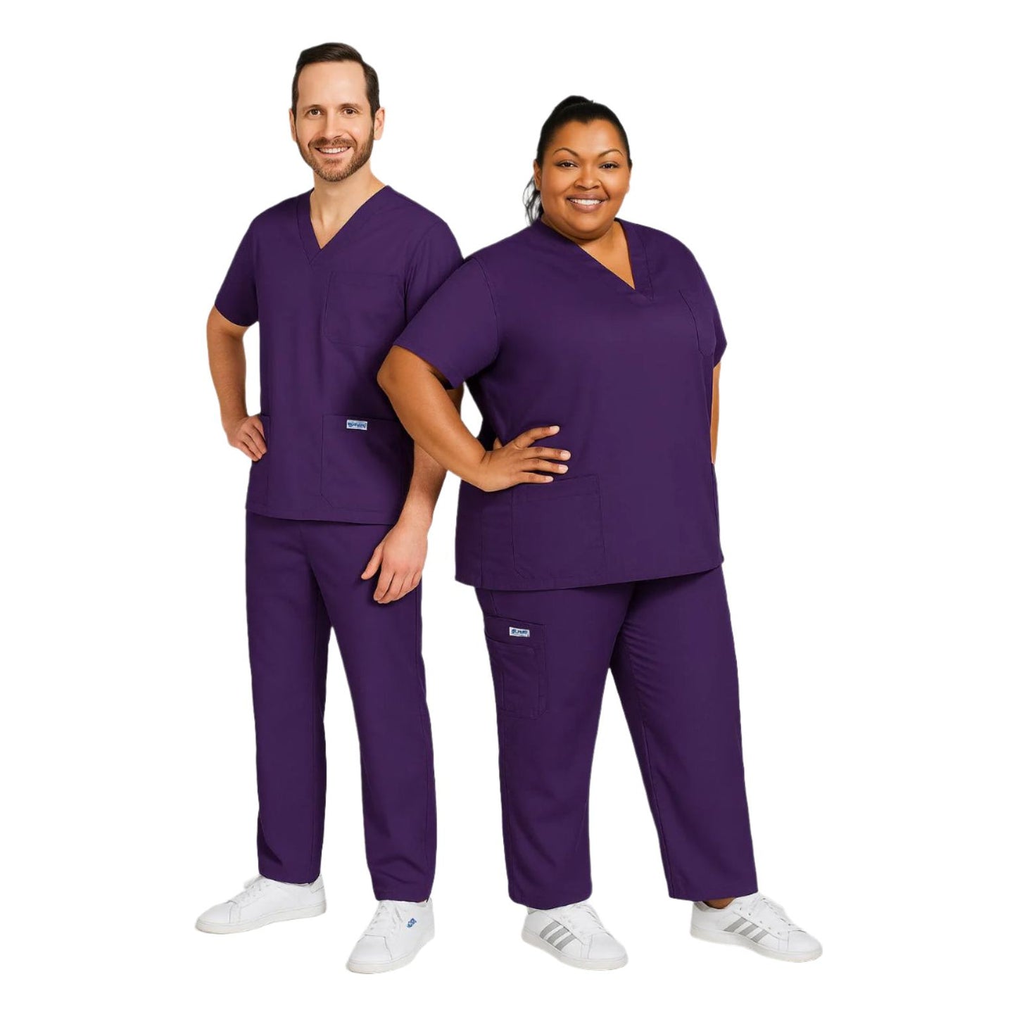 MOBB Unisex 8 Pocket Drawstring/Elastic Scrub Set