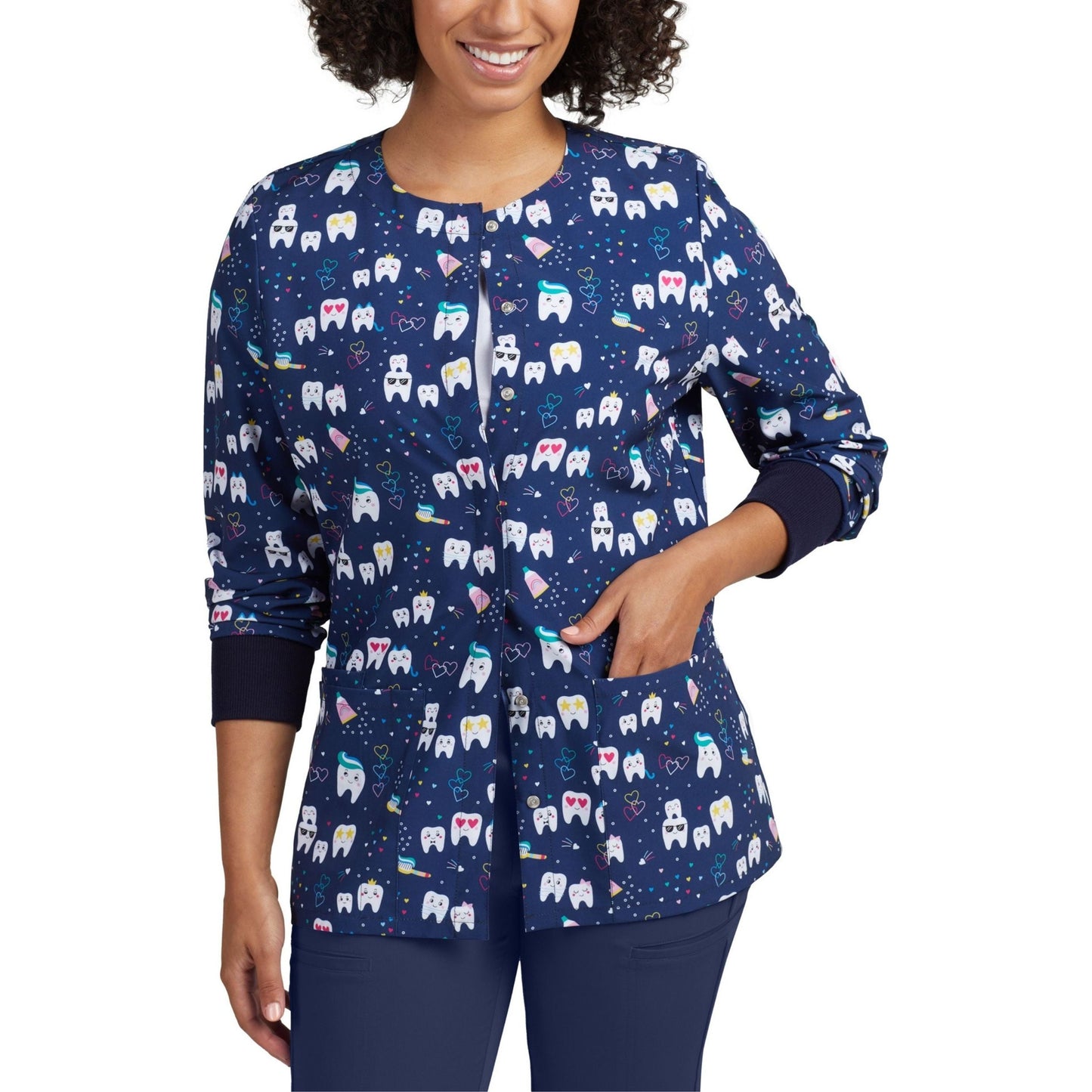 White Cross Women's 3-Pocket Scrub Jacket