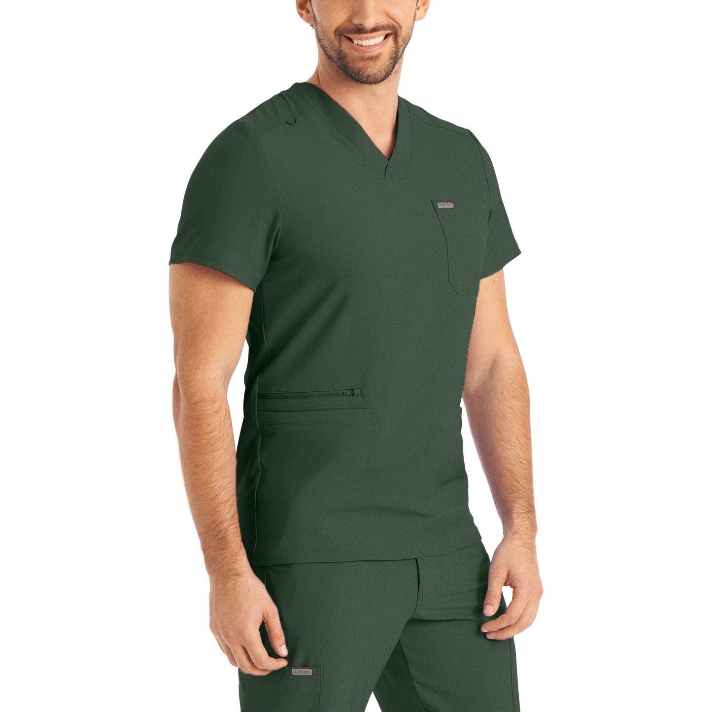 Landau Forward Men's 4-Pocket V-Neck Scrub Top