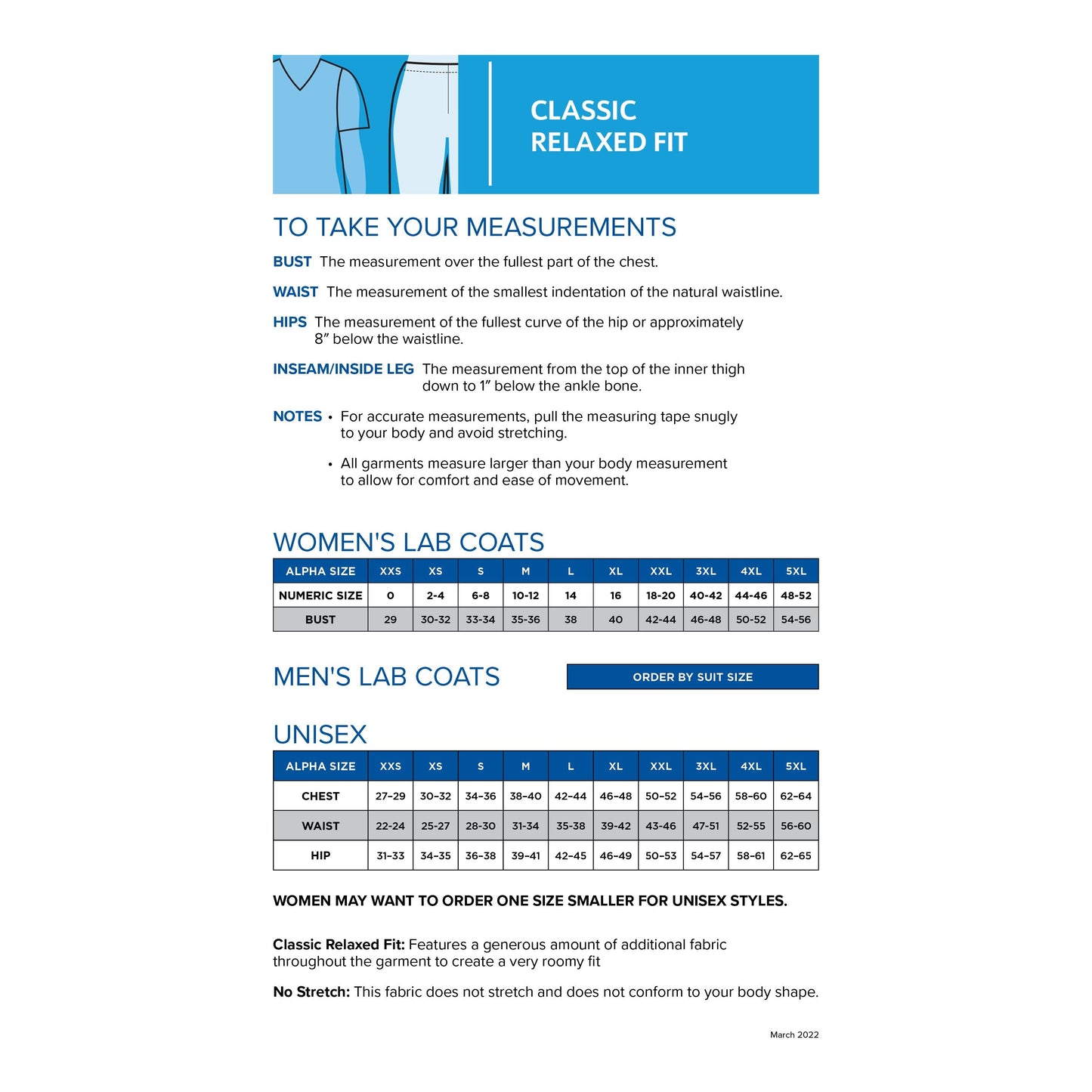 Landau Unisex 2-Pocket Full-Length White Coat