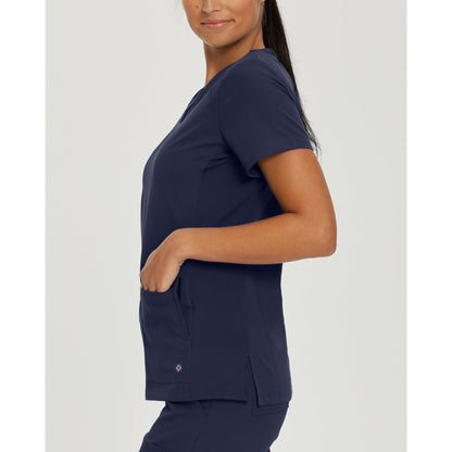 White Cross V-Tess Women's 4-Pocket V-Neck Scrub Top