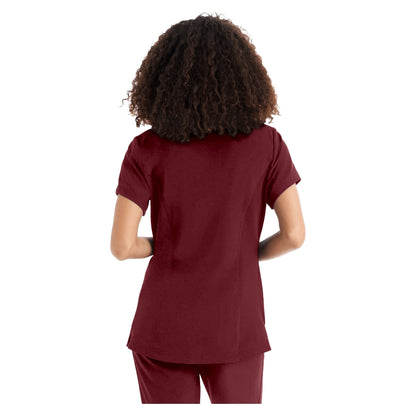 White Cross CRFT Women's 3-Pocket V-Neck Scrub Top