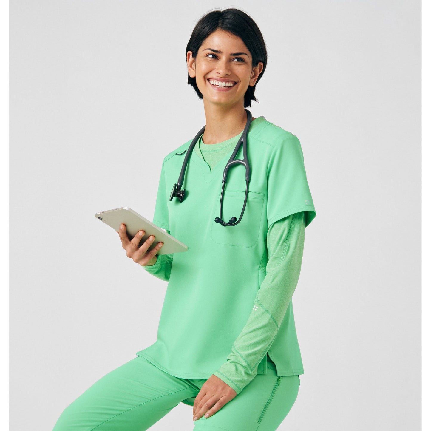 White Cross VIBE Women's 2-Pocket V-Neck Scrub Top