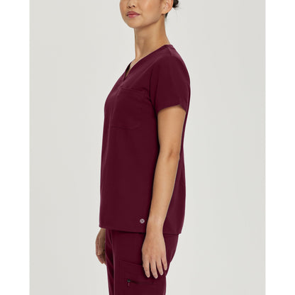 White Cross V-Tess Women's 1-Pocket V-Neck Scrub Top - SALE