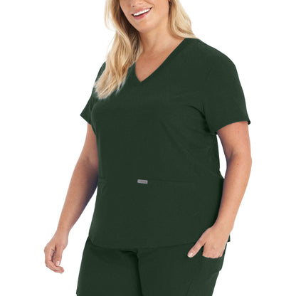 Landau Forward Women's 3-Pocket V-Neck Scrub Top