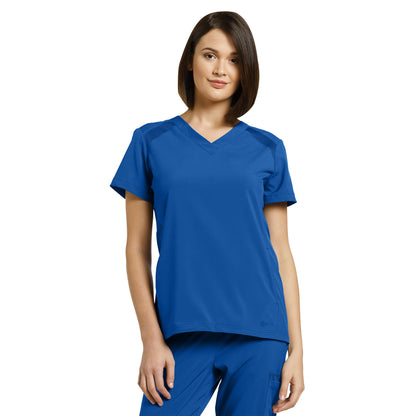 White Cross FIT Women's 2-Pocket V-Neck Scrub Top
