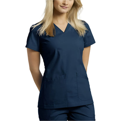 White Cross DUO Scrubs Women's Solid Scrub Top
