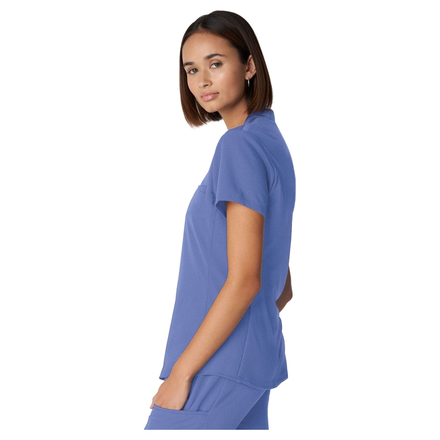 White Cross V-Tess Women's 2-Pocket V-Neck Scrub Top