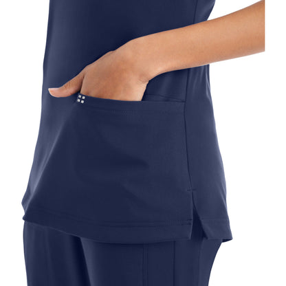 White Cross CRFT Women's 3-Pocket V-Neck Scrub Top