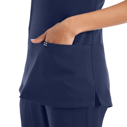 White Cross CRFT Women's 3-Pocket V-Neck Scrub Top