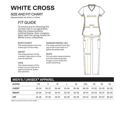 White Cross CRFT All Gender Reversible 5-Pocket Scrub Jacket SALE