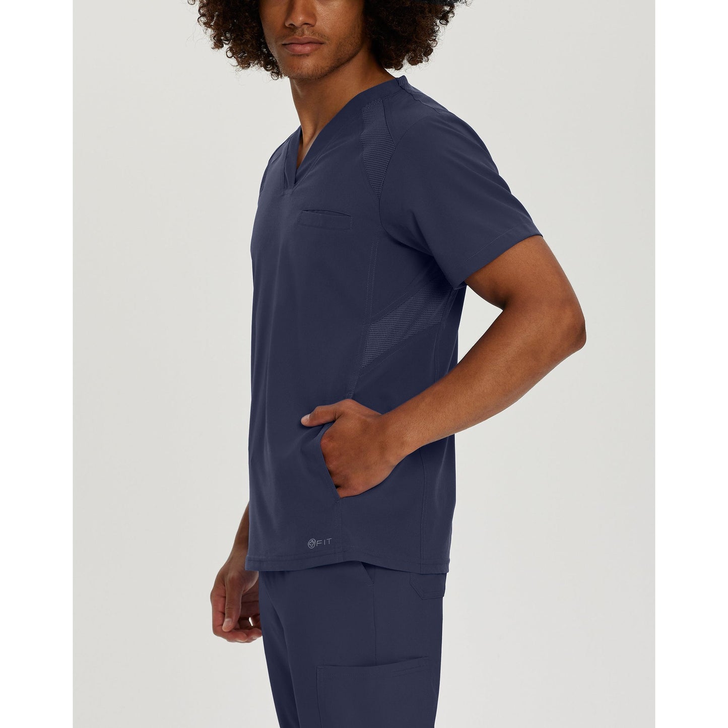 White Cross FIT Men's 3-Pocket V-Neck Scrub Top SALE