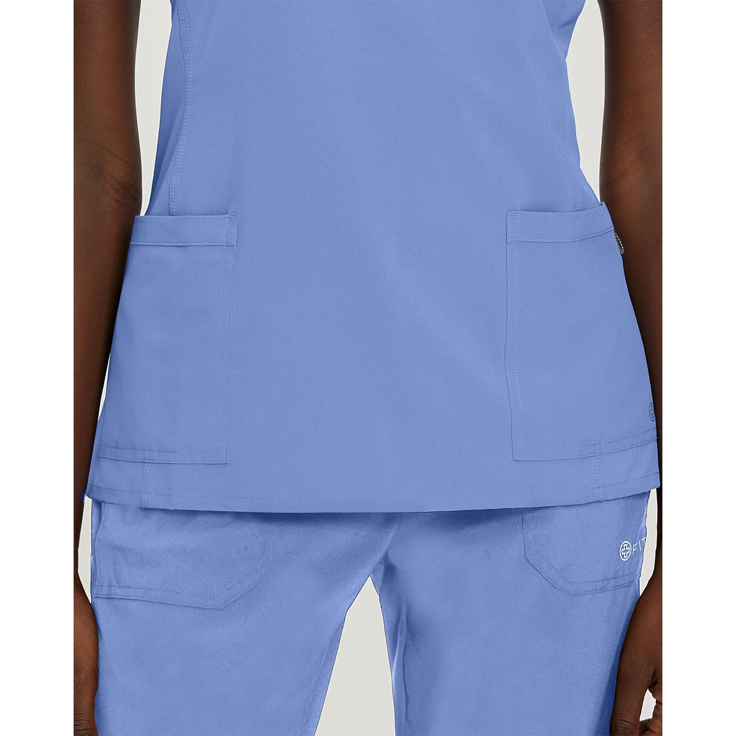 White Cross FIT Women's 2-Pocket V-Neck Scrub Top - SALE