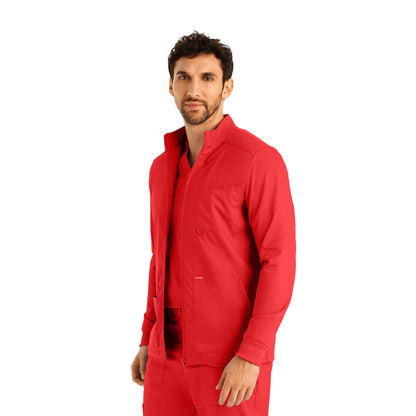 Landau ProFlex Men's 4-Pocket Scrub Jacket