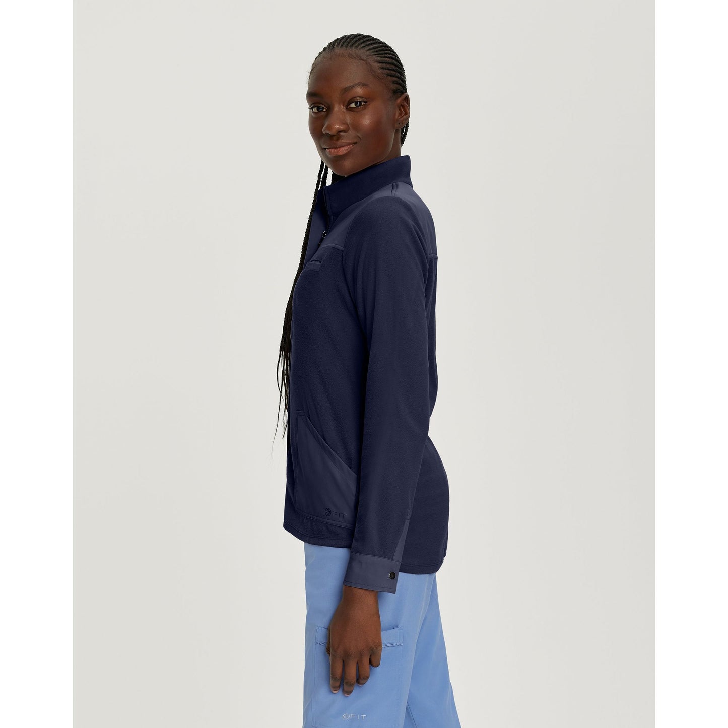 White Cross FIT Women's 3-Pocket Warm-Up Scrub Jacket