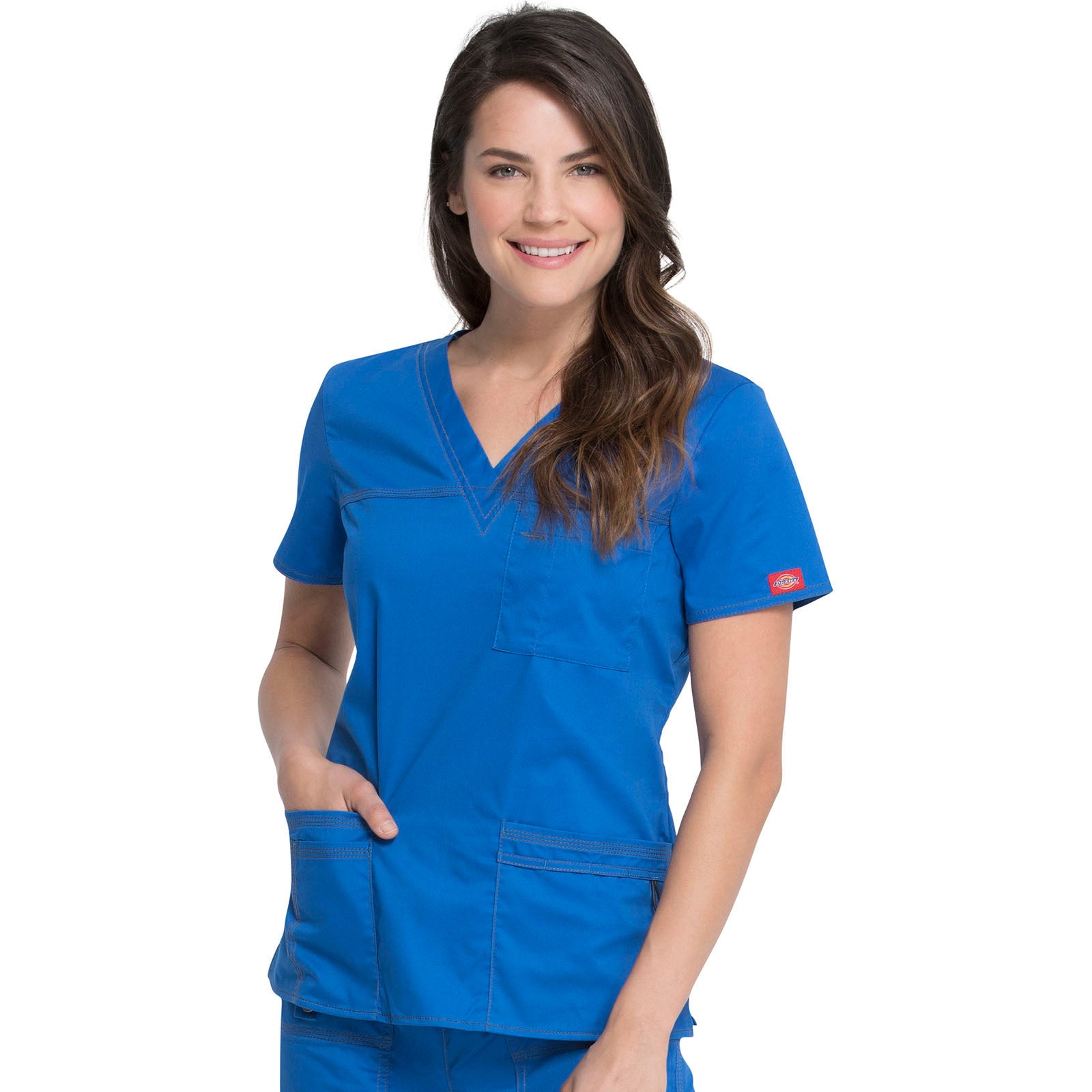 Solid Scrub Top V-Neck By Dickies *SALE* 817455
