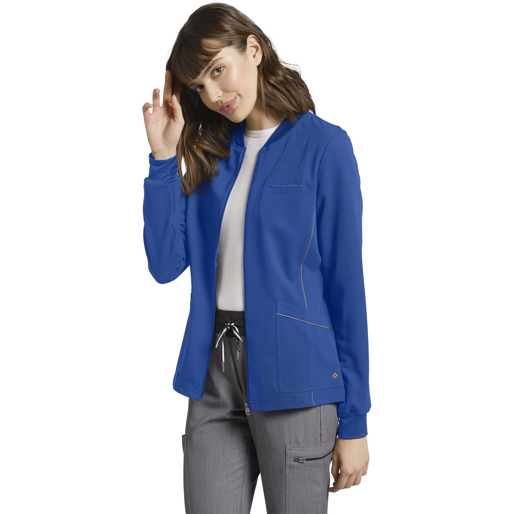 V-TESS Women's Zip Front Jacket & Women's Cargo Scrub Pant 953/337 *COMPLETE SET*