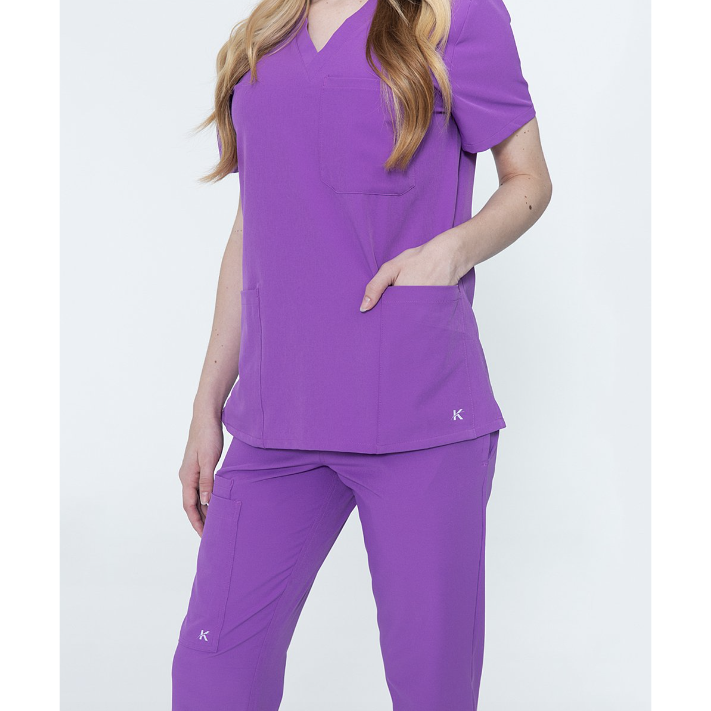 BUY ANY 3 KALEA AND GET 1 FREE KALEA DEAL* Scrub Top Women's Water Resistant & Four Way Stretch Reverie 3-Pocket  AT2 (SALE)