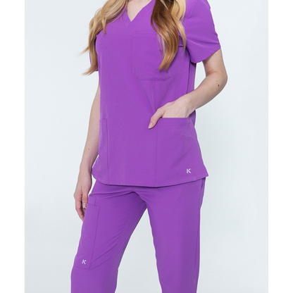 BUY ANY 3 KALEA AND GET 1 FREE KALEA DEAL* Scrub Top Women's Water Resistant & Four Way Stretch Reverie 3-Pocket T2 SALE