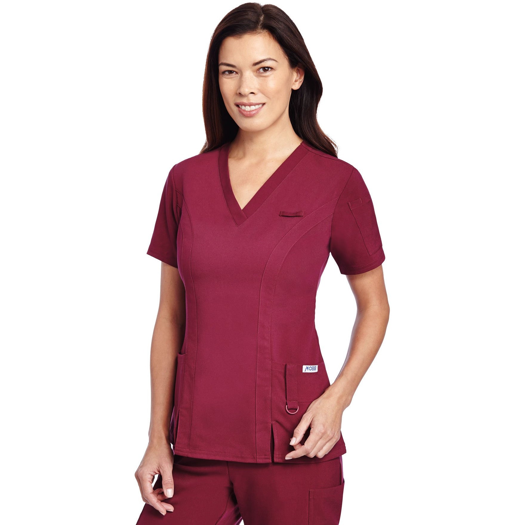 V-Neck Solid Color Scrub Top The Cathy T3050
