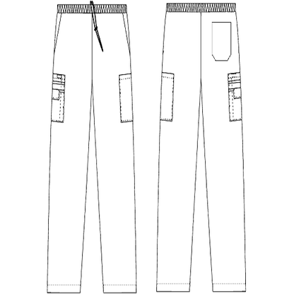 MOBB Drawstring/Elastic 5 Pocket Scrub Pant 